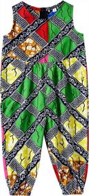 img 4 attached to Baby Dashiki Romper In African Print For Stylish And Vibrant Look
