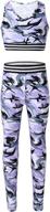 tiaobug athletic leggings tracksuit gymnastic girls' clothing : active логотип