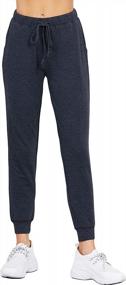 img 4 attached to Women'S Jogger Pants: Stylish, Comfortable & Functional - FASHION BOOMY Active Lounge Sweatpants With Pockets