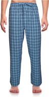 👖 men's clothing: classical woven pajama pants for a restful sleep logo