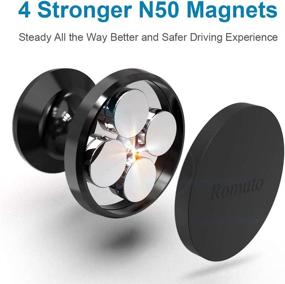 img 2 attached to 2 Pack Magnetic Car Mount for Cell Phones - Strong Magnet - Includes 4 Metal Plates - 360° Rotation - Universal Dashboard Holder for iPhone Samsung and More