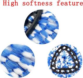 img 2 attached to 🧹 Spin Mop Replacement Heads Microfiber Refills (6 Pack) for EasyWring RinseClean 2 Tank System