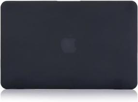 img 2 attached to RUBAN MacBook Air 13 Inch Case - Slim Hard Shell Cover & Keyboard Protector For A1369 & A1466 (2010-2017 Release) - Black