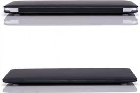 img 1 attached to Чехол RUBAN для MacBook Air 13 дюймов — тонкий жесткий чехол и защита клавиатуры для A1369 и A1466 (выпуск 2010–2017 гг.) — черный