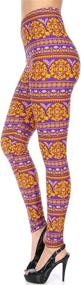 img 4 attached to Christmas Leggings: Women'S Ultra Soft Brushed High Waisted In Regular & Plus Sizes - Many Colors & Prints!