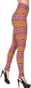 img 2 attached to Christmas Leggings: Women'S Ultra Soft Brushed High Waisted In Regular & Plus Sizes - Many Colors & Prints!