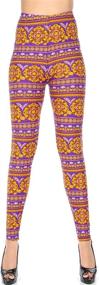 img 3 attached to Christmas Leggings: Women'S Ultra Soft Brushed High Waisted In Regular & Plus Sizes - Many Colors & Prints!