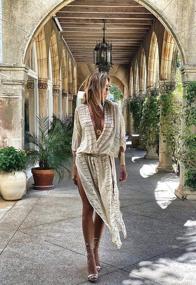 img 3 attached to Plus Size Women'S Summer Sheer Kimono Cardigan Swimsuit Beach Cover Up Robe