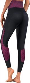 img 4 attached to Neoprene Capri Leggings For Women - High Waist Sweat Pants For Slimming And Weight Loss With Zipper Pocket From TrainingGirl