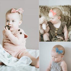 img 3 attached to MiiYoung'S Adorable 10-Pack Headbands And Bows For Your Baby Girl'S Perfect Style - Shop Now!