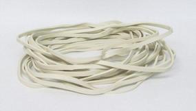 img 3 attached to Extra Large 8 Inch Big Postal Rubber Band - White Color Heavy Duty Elastic Biodegradable Natural Rubber Bands Pack Of 60 Pcs