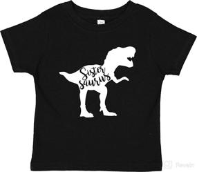 img 1 attached to 👚 7 ate 9 Apparel Sistersaurus Sister Dino Tee - Fun Fashion for Girls!