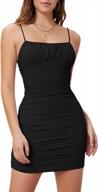 flaunt your curves with this gorgeous verdusa ruched mini cami bodycon dress for women логотип