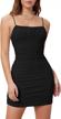 flaunt your curves with this gorgeous verdusa ruched mini cami bodycon dress for women logo