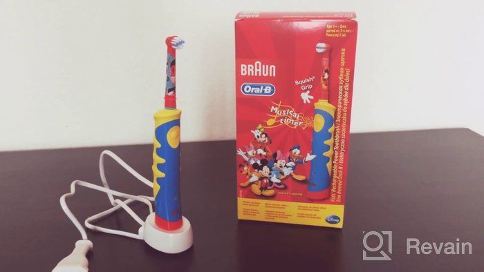 img 1 attached to Electric toothbrush Oral-B Kids Mickey Mouse, blue-yellow review by Bhavin Patel ᠌