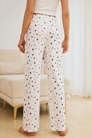 img 2 attached to Stay Comfy And Stylish With HEARTNICE Women'S Print Drawstring Lounge Pants – Soft And Lightweight Pajama Bottoms