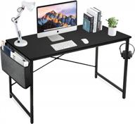 compact and stylish wood desk for home office and study - lufeiya small computer writing table in black logo