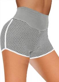 img 3 attached to High Waist Butt Lifting Shorts With Mesh Sides And Drawstring - Perfect For Workout, Athletic And Sports Activities - Women'S Sidefeel Shorts