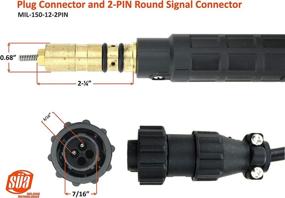 img 3 attached to 🔧 Efficient 150 Amp MIG Gun Torch Replacement for Miller - 12 Feet Cable with Two-Pin Signal Connector