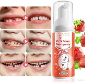 img 2 attached to Fluoride Toothpaste 🍓 Electric Toothbrush in Strawberry Flavor