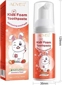 img 3 attached to Fluoride Toothpaste 🍓 Electric Toothbrush in Strawberry Flavor