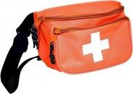 asa techmed first aid waist pack - baywatch style fanny pack - compact for emergency at home, car, outdoors, hiking, playground, survival, camping, workplace logo