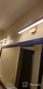 img 7 attached to 14 Вт светодиодный светильник для туалетного столика 15,7 "длинный регулируемый современный настенный кронштейн для ванной комнаты над зеркалом теплый свет 3000K Joossnwell черный