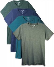 img 4 attached to Men'S Everyday Short Sleeve Cotton-Blend T-Shirt 4-Pack By Bolter