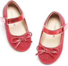 img 4 attached to 👟 Shop Now: Kiderence School Ballerina Toddler Little Girls' Shoes - Flats - Top Styles and Comfort