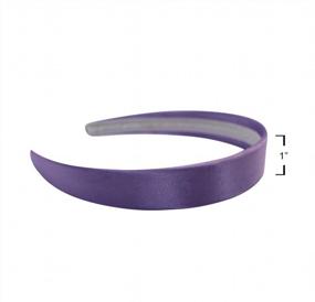 img 2 attached to Narrow Satin Headbands - 2.5 Cm - 12 Beautiful Hard Headbands By CoverYourHair®®
