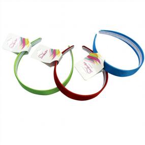 img 1 attached to Narrow Satin Headbands - 2.5 Cm - 12 Beautiful Hard Headbands By CoverYourHair®®