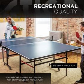 img 3 attached to STIGA Advantage Professional Table Tennis Table With Net & Post - 10 Minute Easy Assembly Indoor Ping-Pong Table For Single Player Playback And Compact Storage.