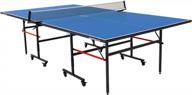 stiga advantage professional table tennis table with net & post - 10 minute easy assembly indoor ping-pong table for single player playback and compact storage. логотип