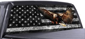 img 1 attached to 🦅 Enhance Your Truck with an Iconic Eagle American Window Decal