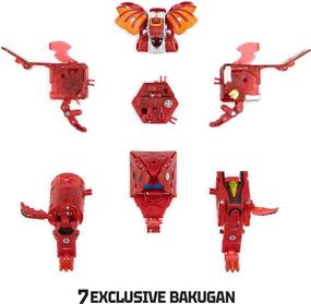 img 2 attached to Bakugan GeoForge Dragonoid, 7-In-1 Includes Exclusive True Metal Dragonoid And 6 Geogan Collectibles, Kids Toys For Boys