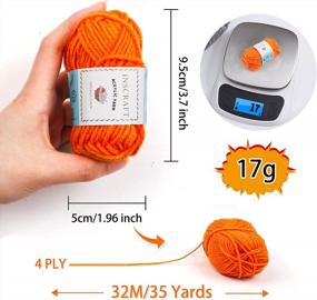 img 2 attached to 62 Acrylic Yarn Skeins Crochet Beginner Kit - 2170 Yards, 2 Hooks,2 Needles & 10 Stitch Markers For Adults Kids