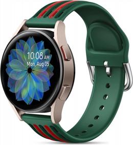 img 4 attached to Мягкий силиконовый спортивный ремешок 20 мм для Samsung Galaxy Watch 5/Galaxy Watch 4/Galaxy Watch 5 Pro/Galaxy Watch 3/Galaxy Active 2