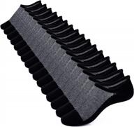 idegg low cut cotton no show socks with non-slip grip for men and women - perfect for athletic and casual wear logo