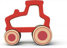 img 3 attached to BeginAgain Pusharound Tractor - Promote Imagination & Active Play - Red, Kids 18 Months & Up