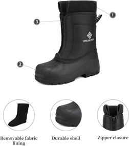 img 2 attached to 👞 DREAM PAIRS Weather Insulated Waterproof Boys' Shoes: Ideal for Outdoor Activities