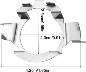 img 3 attached to 🔌 Адаптеры для H7 светодиодных ламп головного освещения для Benz Audi BMW X5 VW New Bora Sagitar Buick Nissan - набор из 4 удерживателей H7 розеток Clik