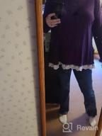 img 1 attached to Long Sleeve Tunics For Women: Round Neck Blouses And Shirts Perfect For Leggings By Sanifer review by Jessica Powell