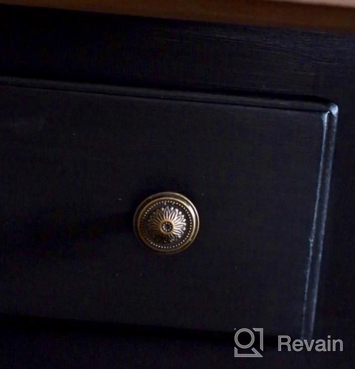 img 1 attached to Vintage Ring Pull Knobs For Cabinet Drawers And Cupboards - Set Of 4 review by Sean Julian