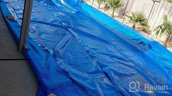 img 1 attached to 12X24 Rectangle Solar Pool Cover With Grommets: Heat Retaining Blanket For In-Ground And Above-Ground Pools, Bubble-Side Down - Sun2Solar 1600 Series Bundle review by Tim Curd