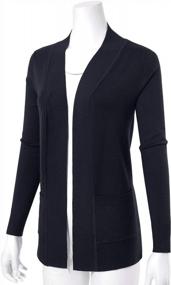 img 3 attached to Get Comfortable With Longline Stretch Cardigans For Women!