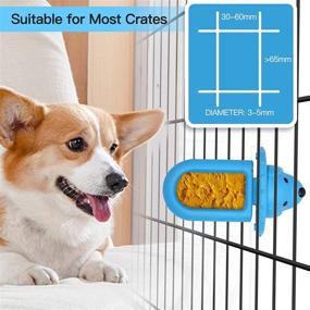 img 2 attached to 🐶 Canine Crate Companion: Crate Attachment Toy for Training & Anxiety Reduction, Peanut Butter Treat Dispenser, Slow Feeder, and Kennel Therapy Aid