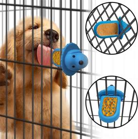 img 1 attached to 🐶 Canine Crate Companion: Crate Attachment Toy for Training & Anxiety Reduction, Peanut Butter Treat Dispenser, Slow Feeder, and Kennel Therapy Aid