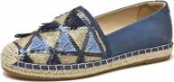 u-lite women's 2.2cm cowhide slip on espadrilles loafers with pigskin lining | comfortable & stylish logo