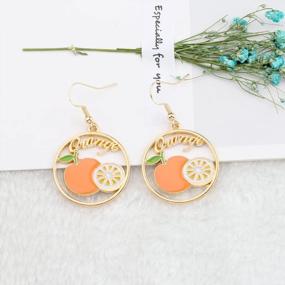 img 3 attached to Women'S Fruit Earrings - Fashion Jewelry Gift For Fruit Lovers, Perfect Holiday Present Idea For Women & Girls