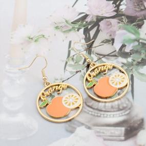 img 2 attached to Women'S Fruit Earrings - Fashion Jewelry Gift For Fruit Lovers, Perfect Holiday Present Idea For Women & Girls